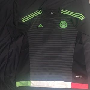 Adidas Mexico jersey black neon green L